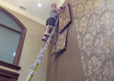 gary installing wallpaper